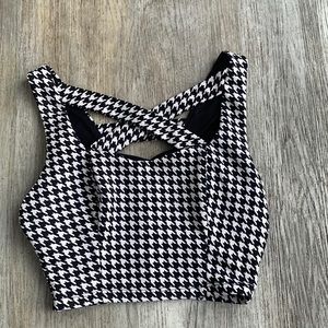 Marilyn Monroe houndstooth crop top